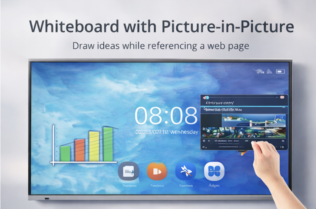 Whiteboard with Picture-in-Picture